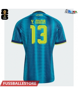 Günstige Kolumbien Yerry Mina #13 Auswärtstrikot WM 2026 Kurzarm